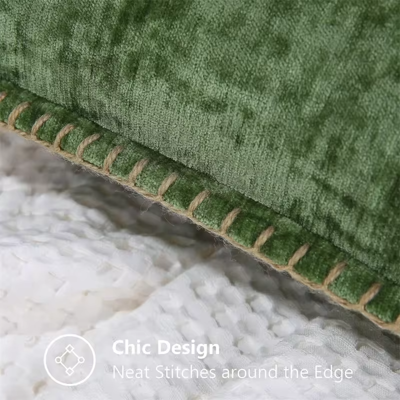 Blue Chenille Cushion Cover 45x45 Pillow Cover 30x50cm Sofa Decorative Throw Pillow Case Soft Luxury For Living Room Sofa Decor