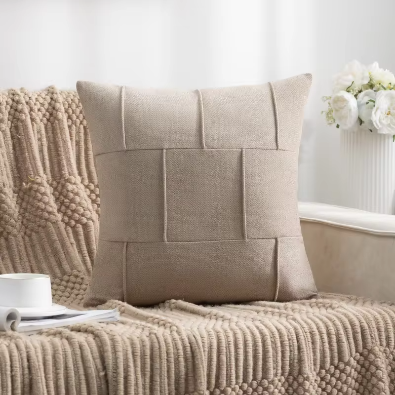 45x45CM Backrest Pillowcase Frosted Velvet Throw Pillow Cover Home Decorative for Sofa Cafe Modern Solid Color Cushion Cover