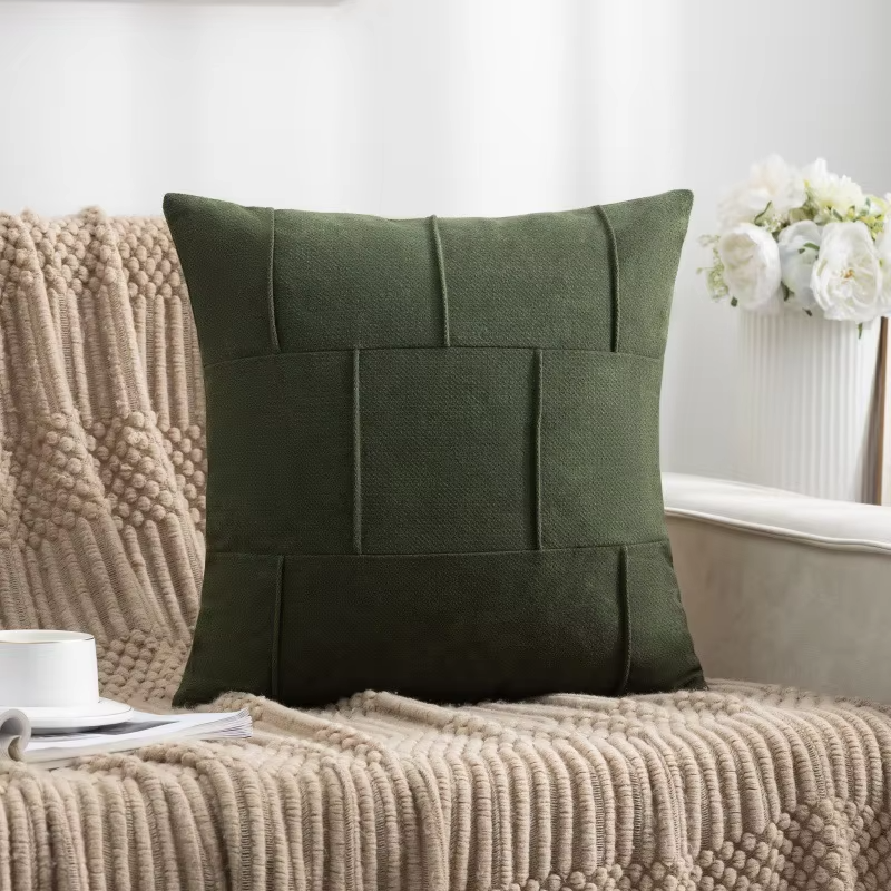 45x45CM Backrest Pillowcase Frosted Velvet Throw Pillow Cover Home Decorative for Sofa Cafe Modern Solid Color Cushion Cover